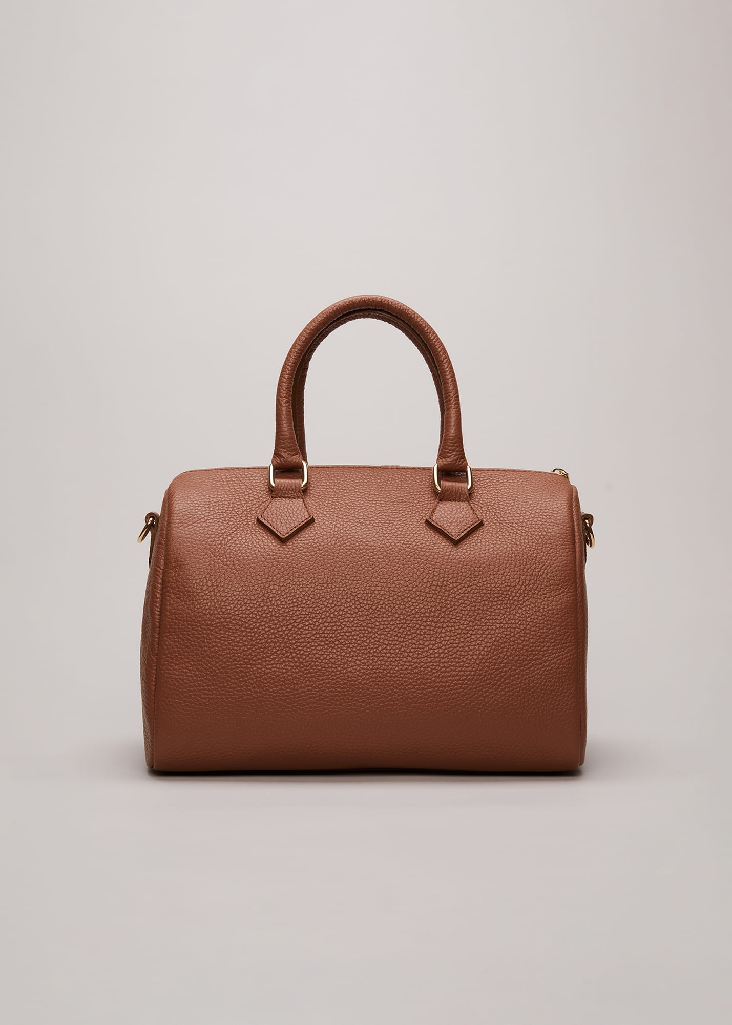 Phase Eight Women's Brown Leather Bowling Bag