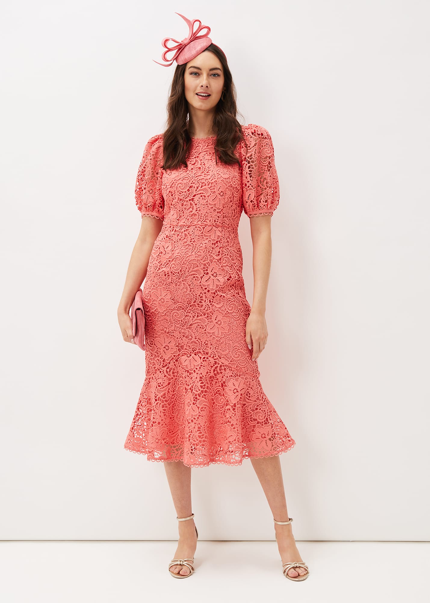 Phase Eight Women's Lidia Guipure Lace Fishtail Dress
