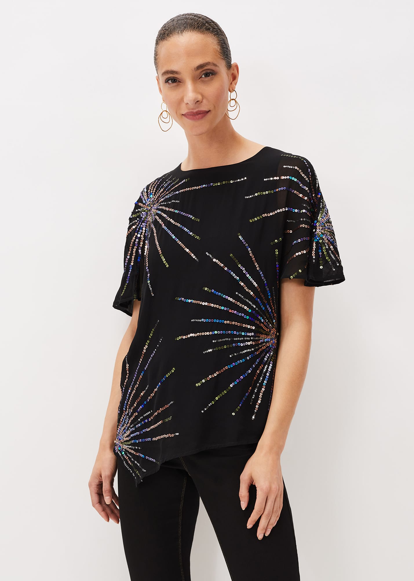 Phase Eight Women Starburst Sequin Blouse