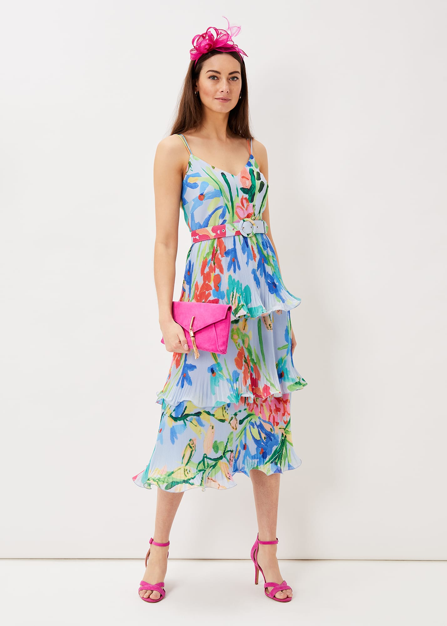 Phase Eight Women's River Floral Tiered Midi Dress