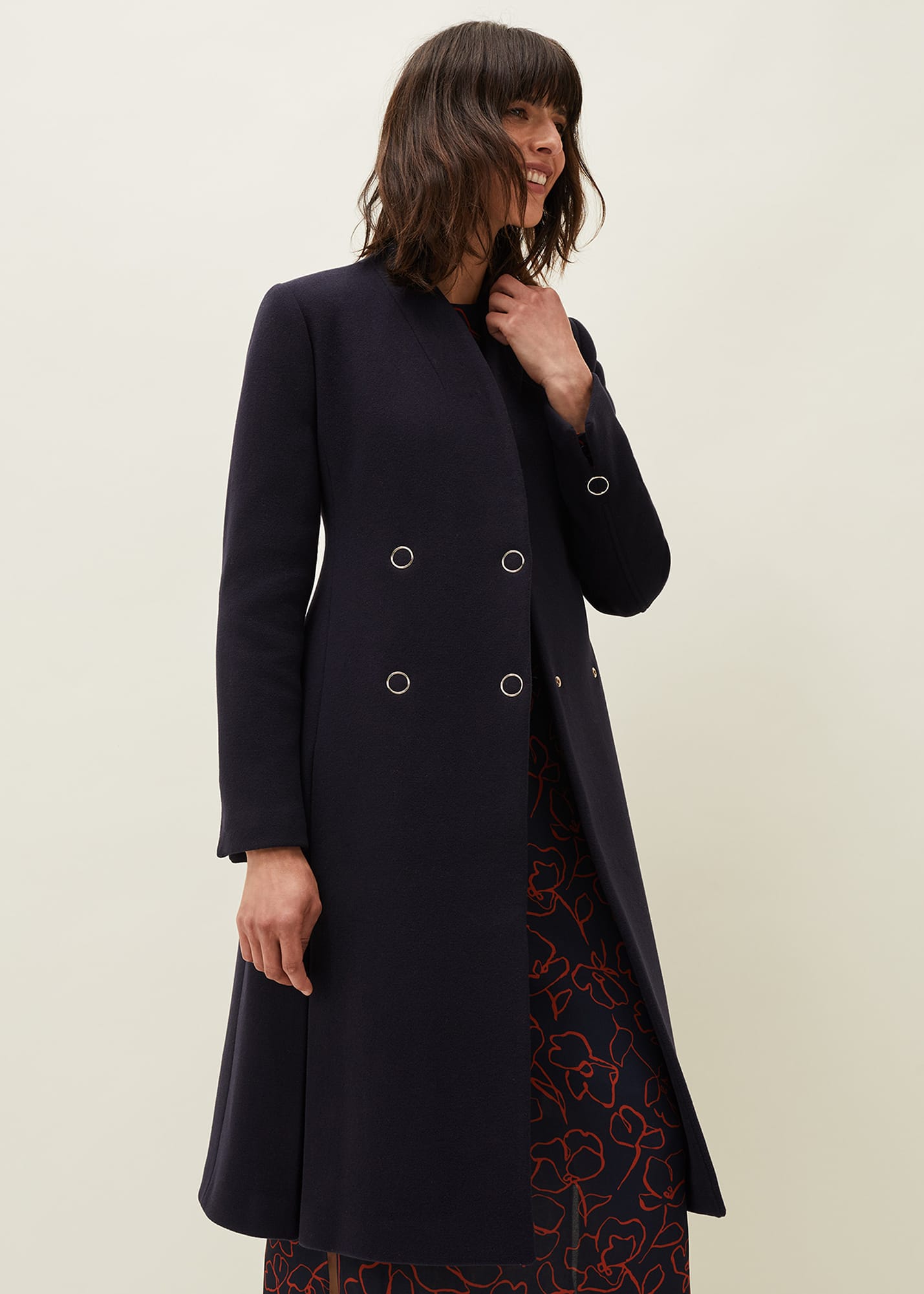 Phase Eight Women's Evie-Rose Fit & Flare Wool Coat