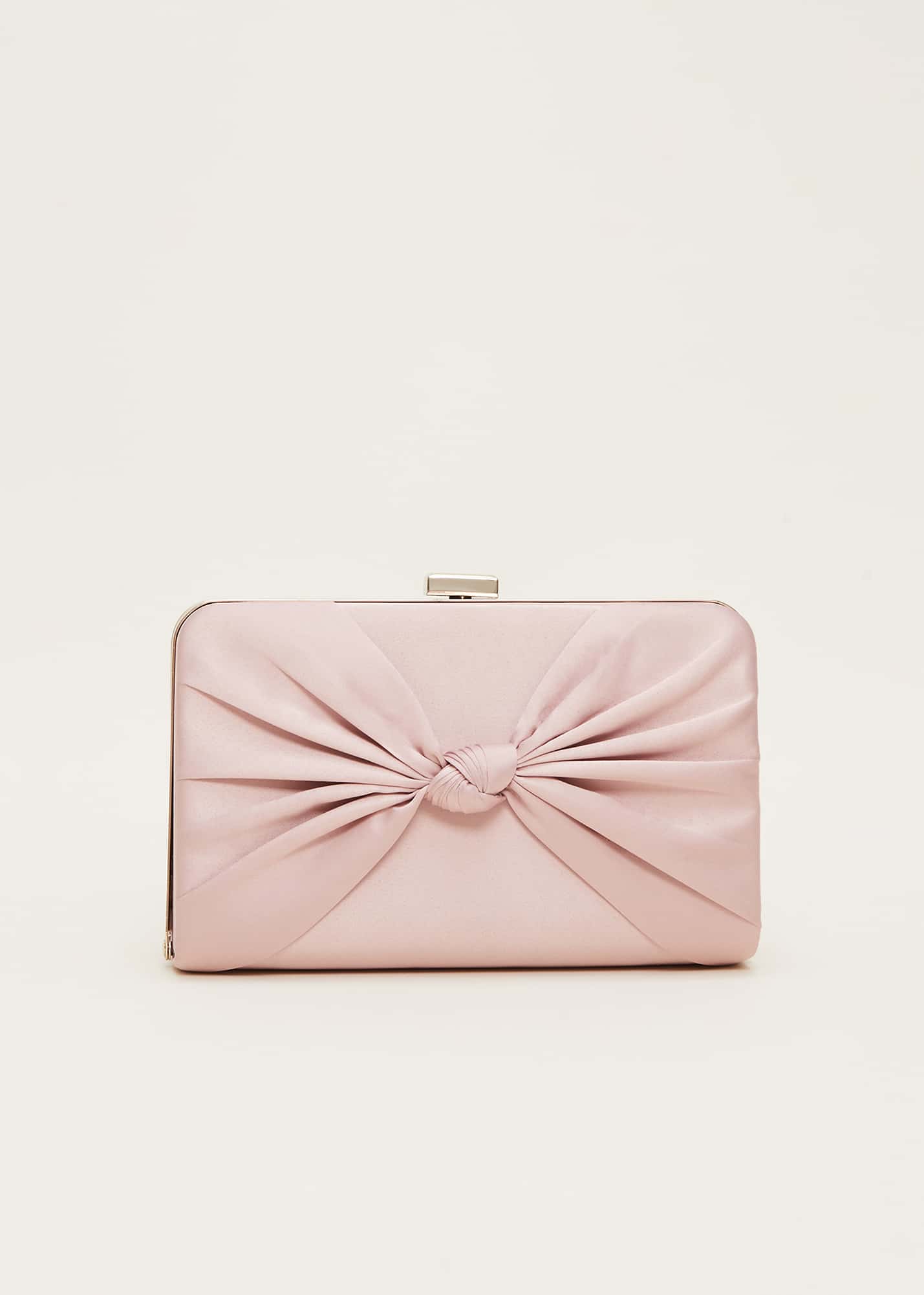 Phase Eight Women's Light Pink Satin Clutch Box