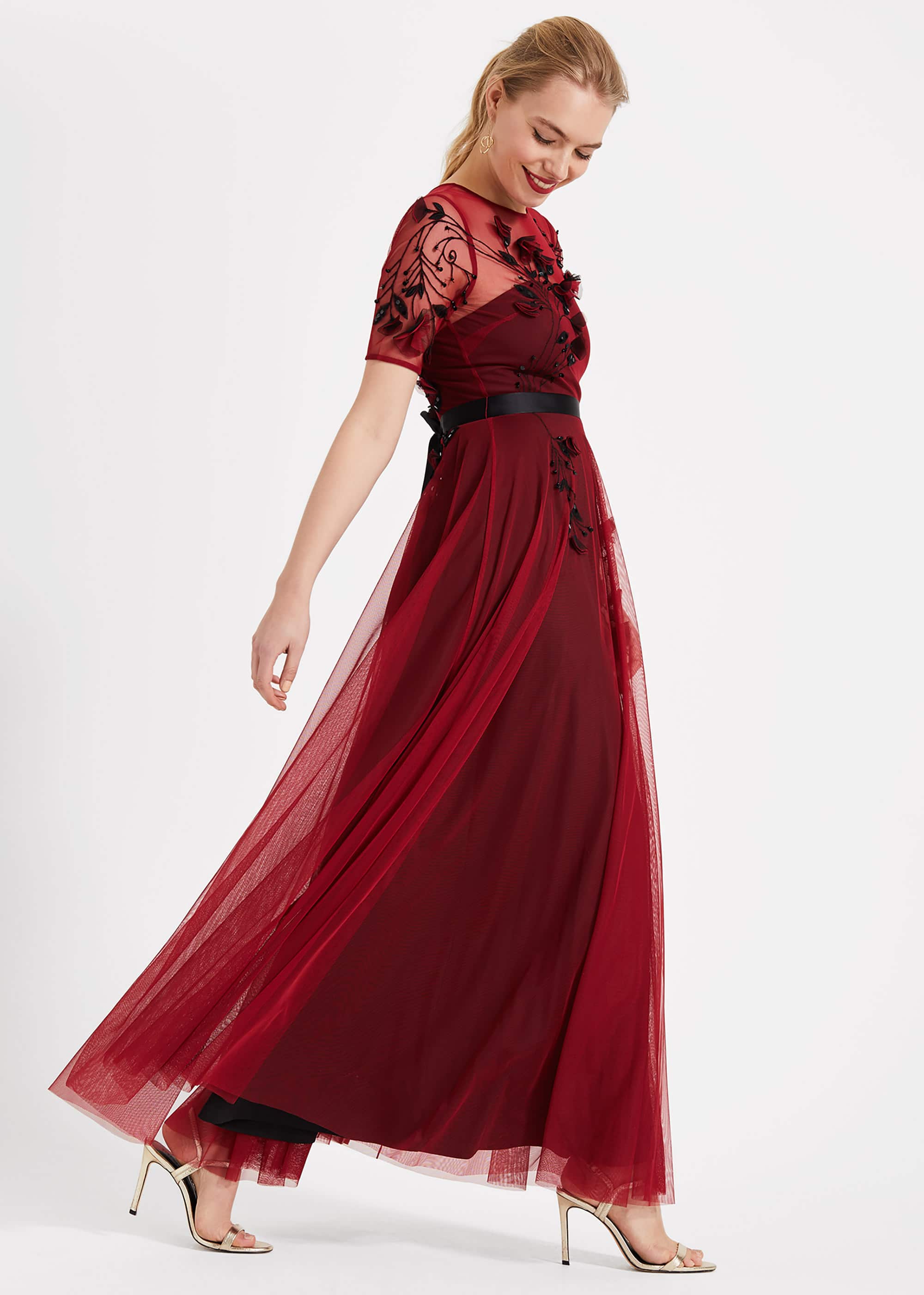 Phase Eight Women Anna Embroidered Maxi Dress