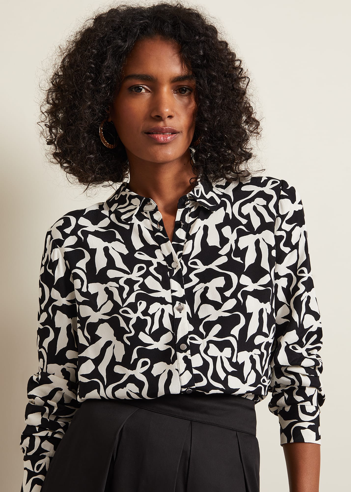 Phase Eight Women's Era Abstract Bow Shirt